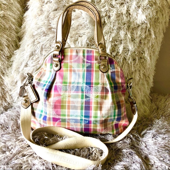 Coach Handbags - NWOT COACH Poppy MadrasSequin Crossbody convertBLE